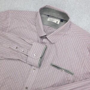 7 Diamonds Premium Dress Shirt Men's L Long Sleeve Button Down Shirt‎ Plaid